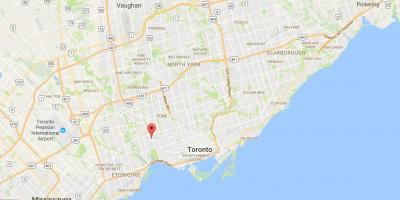 Карта раскрснице округ Торонто