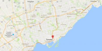 Мапа града корктаун округ Торонто