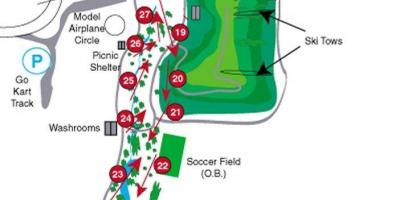 Карта курсеви Сентенниал Парк голф-Торонто