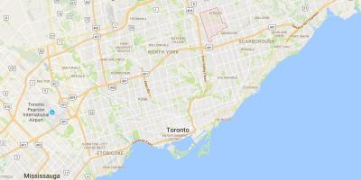 Карта Л'Amoreaux округ Торонто