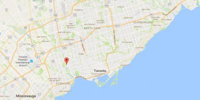 Карта Ламбтон округ Торонто