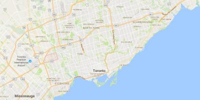 Мапа локација округ Торонто