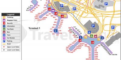 Карта Торонту Међународни аеродром Пирсонов 