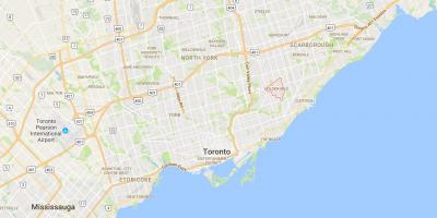 Карта Голден Миле округ Торонто