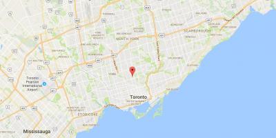 Карта Олений Парк округ Торонто