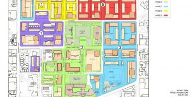 Карта плана Оживљавања Риджентс-Парк Торонто