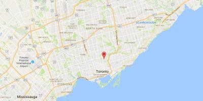 Карта Роздейл округ Торонто