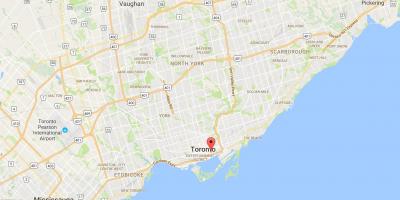 Мапа Светог Лоренс округ Торонто