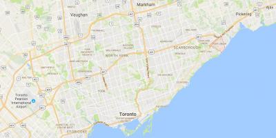 Карта лука Уније округ Торонто