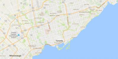 Карта Фейрбэнк округ Торонто