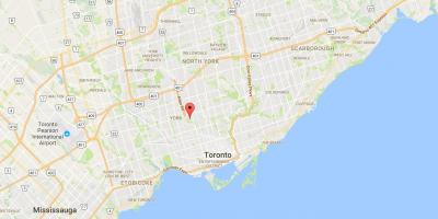 Карта Хоби–Cedarvale округ Торонто